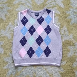 Children's place argyle sweater vest - Size Med.
